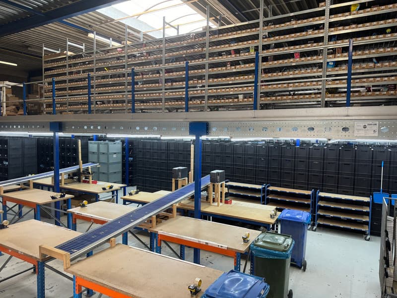 Packing station in our warehouse